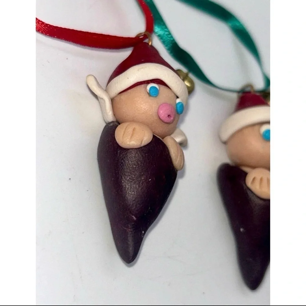 Handmade Vintage Christmas Ornaments Folk Art Holiday Decor